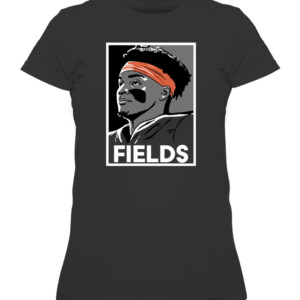 FIELDS SHIRT Justin Fields, Chicago Bears CAWTS black front.jpg
