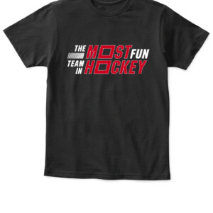 THE MOST FUN TEAM IN HOCKEY SHIRT Carolina Hurricanes APKT black front.jpg