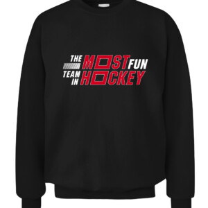 THE MOST FUN TEAM IN HOCKEY SHIRT Carolina Hurricanes CACS black front.jpg