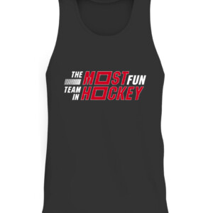 THE MOST FUN TEAM IN HOCKEY SHIRT Carolina Hurricanes CATT black front.jpg