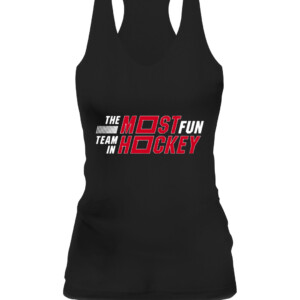 THE MOST FUN TEAM IN HOCKEY SHIRT Carolina Hurricanes CAWT black front.jpg
