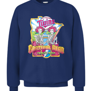 Minnesota Twins Grateful Dead Tribute Night Shirt CACS navy front.jpg