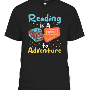 Reading Adventure Library Student Teacher Book Bookaholic T Shirt CABT black front.jpg