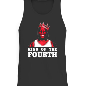 KING OF THE FOURTH SHIRT DeMar DeRozan CHICAGO BULLS CATT black front.jpg