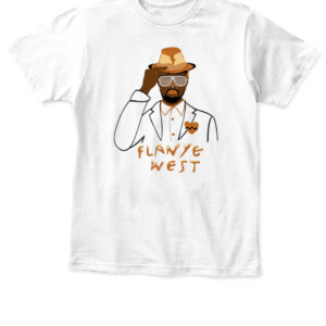 Flanye West T Shirt Funny Kanye West, Flan Cake, #FoodWithNames APKT white front.jpg