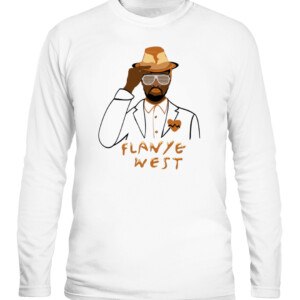 Flanye West T Shirt Funny Kanye West, Flan Cake, #FoodWithNames CALS white front.jpg