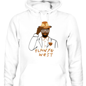 Flanye West T Shirt Funny Kanye West, Flan Cake, #FoodWithNames CAUH white front.jpg