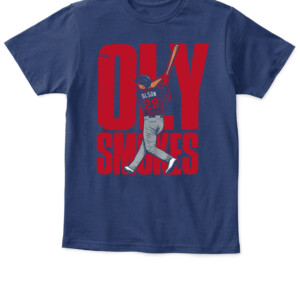 OLY SMOKES ATLANTA Shirt Matt Olson, Atlanta Braves APKT navy front.jpg