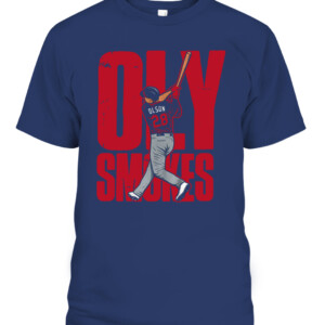 OLY SMOKES ATLANTA Shirt Matt Olson, Atlanta Braves CABT navy front.jpg