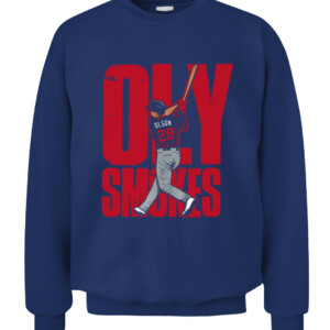 OLY SMOKES ATLANTA Shirt Matt Olson, Atlanta Braves CACS navy front.jpg