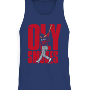 OLY SMOKES ATLANTA Shirt Matt Olson, Atlanta Braves CATT navy front.jpg