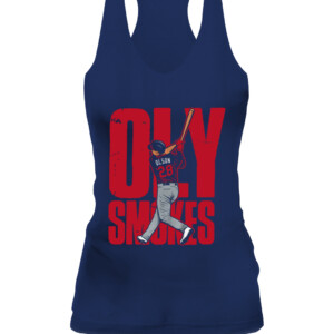 OLY SMOKES ATLANTA Shirt Matt Olson, Atlanta Braves CAWT navy front.jpg