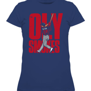 OLY SMOKES ATLANTA Shirt Matt Olson, Atlanta Braves CAWTS navy front.jpg