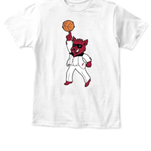 ARKANSAS DANCING SHIRT THE HOGS ARE DANCING, Arkansas Razorbacks APKT white front.jpg