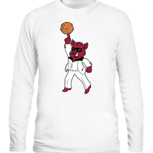 ARKANSAS DANCING SHIRT THE HOGS ARE DANCING, Arkansas Razorbacks CALS white front.jpg