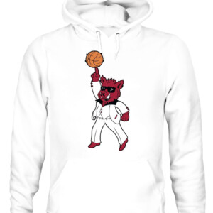 ARKANSAS DANCING SHIRT THE HOGS ARE DANCING, Arkansas Razorbacks CAUH white front.jpg