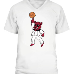 ARKANSAS DANCING SHIRT THE HOGS ARE DANCING, Arkansas Razorbacks CAVN white front.jpg