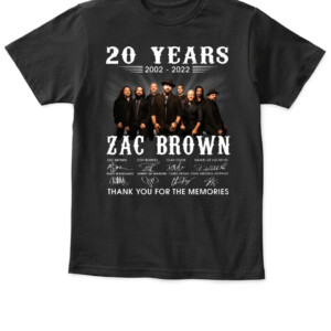 Official Zac Brown 20 Years 2002 2022 Signatures Thank You For The Memories Shirt APKT black front 1.jpg