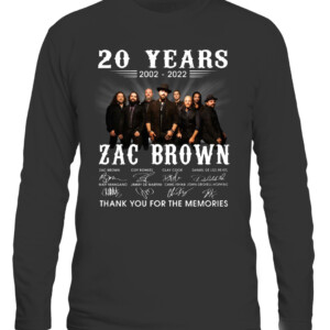 Official Zac Brown 20 Years 2002 2022 Signatures Thank You For The Memories Shirt CALS black front 1.jpg