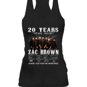 Official Zac Brown 20 Years 2002 2022 Signatures Thank You For The Memories Shirt CAWT black front 1.jpg
