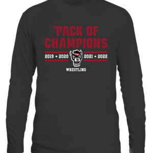PACK OF CHAMPIONS SHIRT NC STATE WRESTLING, NC State Wolfpack CALS black front.jpg