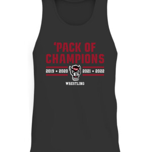 PACK OF CHAMPIONS SHIRT NC STATE WRESTLING, NC State Wolfpack CATT black front.jpg