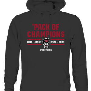 PACK OF CHAMPIONS SHIRT NC STATE WRESTLING, NC State Wolfpack CAUH black front.jpg
