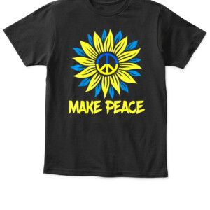 Support Ukraine Stand With Ukraine Ukrainian Flag T Shirt APKT black front.jpg
