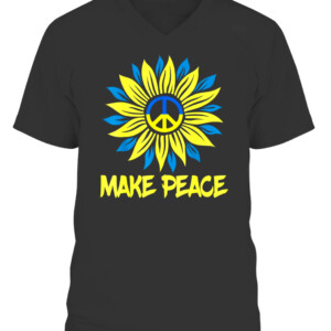 Support Ukraine Stand With Ukraine Ukrainian Flag T Shirt CAVN black front.jpg