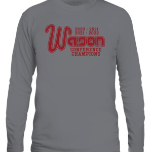 WAGON CONFERENCE CHAMPIONS SHIRT UMass Minutemen ice hockey, UMass Minutemen CALS graphite heather front.jpg