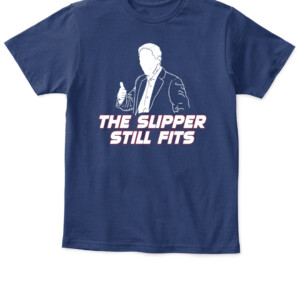 THE SLIPPER STILL FITS SHIRT Mark Few, Gonzaga Bulldogs APKT navy front.jpg