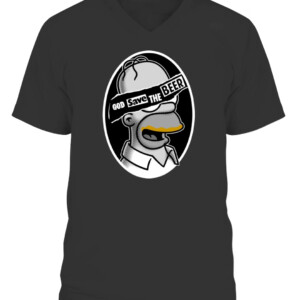 God Save The Beer Shirt Homer Simpson beer, Cartoon, God Save the Queen, Homer Simpson, Parody, Sex Pistols, The Simpsons, TV CAVN black front.jpg