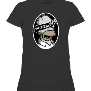 God Save The Beer Shirt Homer Simpson beer, Cartoon, God Save the Queen, Homer Simpson, Parody, Sex Pistols, The Simpsons, TV CAWTS black front.jpg
