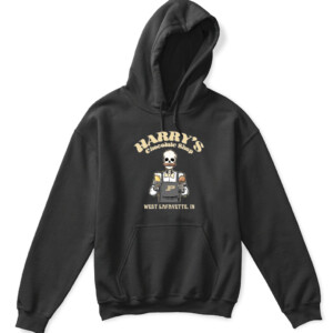 BEST BAR HARRY'S SHIRT Purdue Boilermakers APKH black front.jpg
