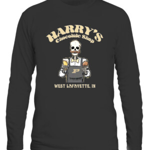BEST BAR HARRY'S SHIRT Purdue Boilermakers CALS black front.jpg