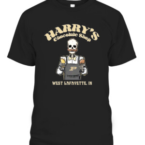 BEST BAR HARRY'S SHIRT Purdue Boilermakers CAPT black front.jpg