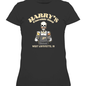 BEST BAR HARRY'S SHIRT Purdue Boilermakers CAWTS black front.jpg