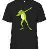 Dabbing Frog For Kids Boys & Girls Funny Animal Dance Gift T Shirt CABT black front.jpg