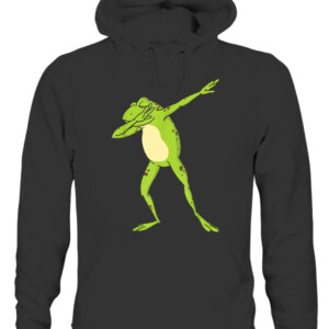 Dabbing Frog For Kids Boys & Girls Funny Animal Dance Gift T Shirt CAUH black front.jpg