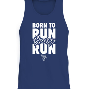 BORN TO RUN BABY RUN SHIRT #StrutUp, Saint Peter's Peacocks CATT navy front.jpg