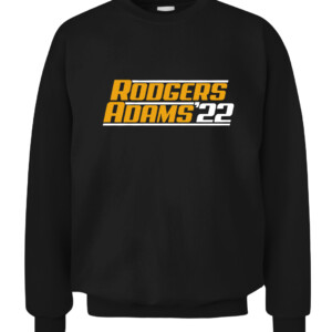 RODGERS ADAMS '22 SHIRT AARON RODGERS AND DAVANTE ADAMS, Green Bay Packers CACS black front.jpg