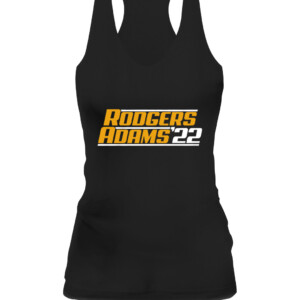 RODGERS ADAMS '22 SHIRT AARON RODGERS AND DAVANTE ADAMS, Green Bay Packers CAWT black front.jpg