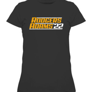RODGERS ADAMS '22 SHIRT AARON RODGERS AND DAVANTE ADAMS, Green Bay Packers CAWTS black front.jpg