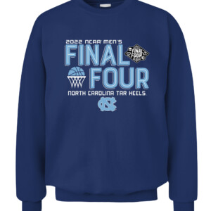 North Carolina FINAL FOUR SHIRT North Carolina Tar Heels 2022 NCAA Men's Basketball Tournament March Madness Final Four CACS navy front.jpg