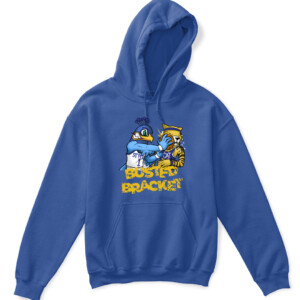 Busted Bracket Shirt #StrutUp, Saint Peter's Peacocks APKH royal front 1.jpg