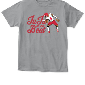 JUJU ON THAT BEAT 2022 SHIRT JuJu Smith Schuster, Kansas City Chiefs APKT sport grey front.jpg