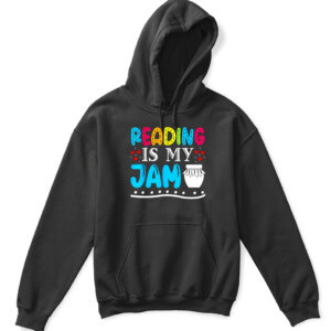 Reading Is My Jam Kids Teacher I Love to Read Books Lover T Shirt APKH black front.jpg