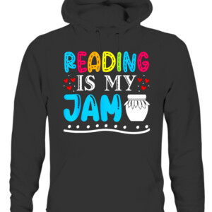 Reading Is My Jam Kids Teacher I Love to Read Books Lover T Shirt CAUH black front.jpg