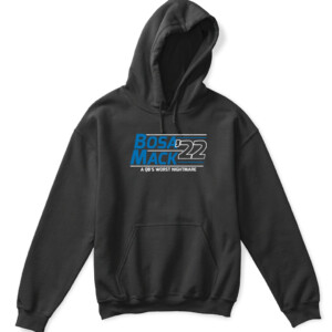 BOSA MACK '22 A QB'S WORST NIGHTMARE SHIRT JOEY BOSA AND KHALIL MACK, Los Angeles Chargers