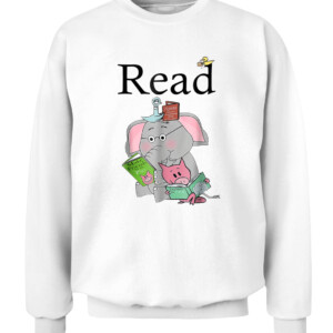 Teacher Library Read Book Club Piggie Elephant Pigeons T Shirt CACS white front.jpg